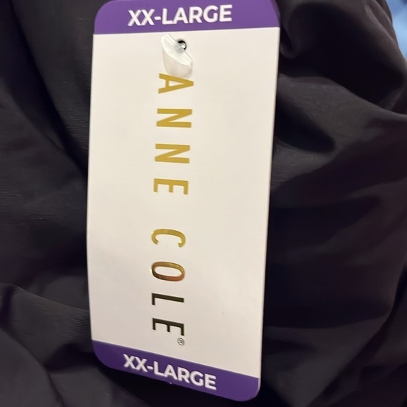 NWT Anne Cole - Square Neck Shirred One Piece  Black - Picture 6 of 7